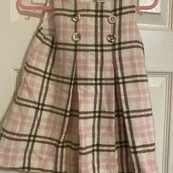 Janie and Jack Plaid Pleated Jumper - Picture 3 of 8